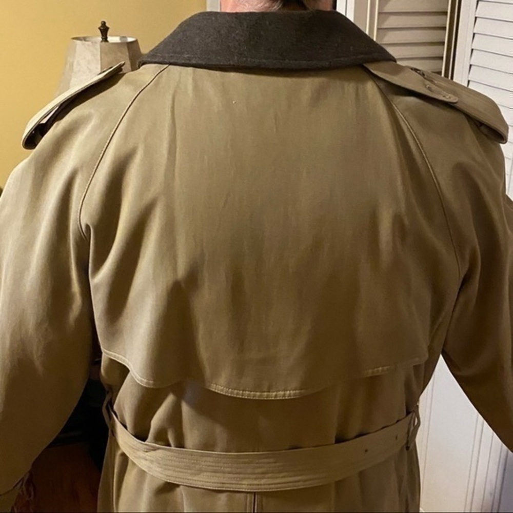 👩🏼‍💻💼🙋🏻‍♂️Joseph Abboud || Mens Trench Coat 42 Short - Picture 10 of 11
